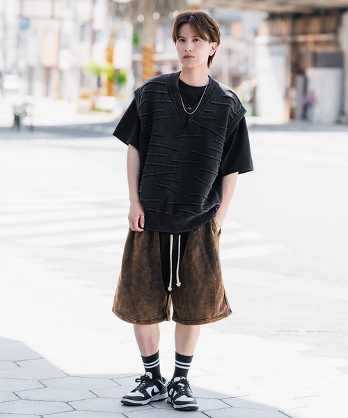 ベスト ジレ V-NECK SWEAT VEST レディース メンズ COO+i ベスト ジレ Vネックスウェットベスト レディース