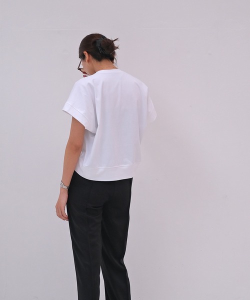 tシャツ ショートカットソープルオーバー レディース ショートカットソープルオーバー（Tシャツ/カットソー）｜AKTE