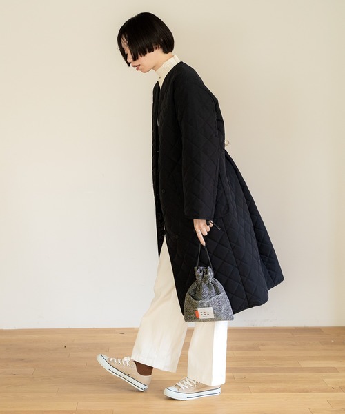 追跡有★S'AIME 2way ツイード 巾着 ショルダーバッグ センバドー 巾着 ショルダー バッグ 通販 巾着ショルダー 巾着