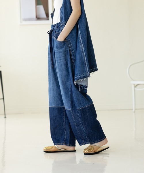 パンツ デニム ジーンズ 「NKJ 2024AW」EASY BARREL DENIM レディース 