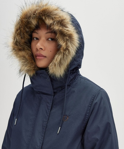 美品 FRED PERRY フレッドペリー 3way モッズコート  ダウン　L FRED PERRY モッズコート コート WOMEN Zip-In Liner Parka