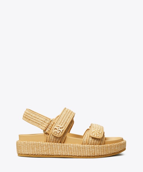 TORY BURCH 「TORY BURCH」 フラットサンダル 22.5cm ナチュラル