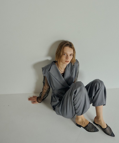 et.UNiVER パンツドレス Standout collar all-in-pants : ZOZOTOWN