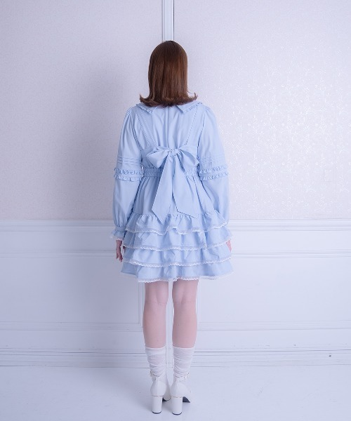 Lolime by mellfy memory ワンピース Ribbon Harness ミニワンピース