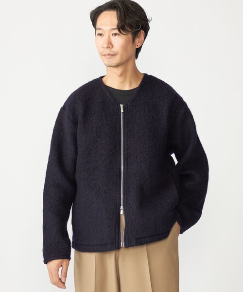 SHIPS（シップス） カーディガン SHIPS: ブラッシュド ウール Vネック
