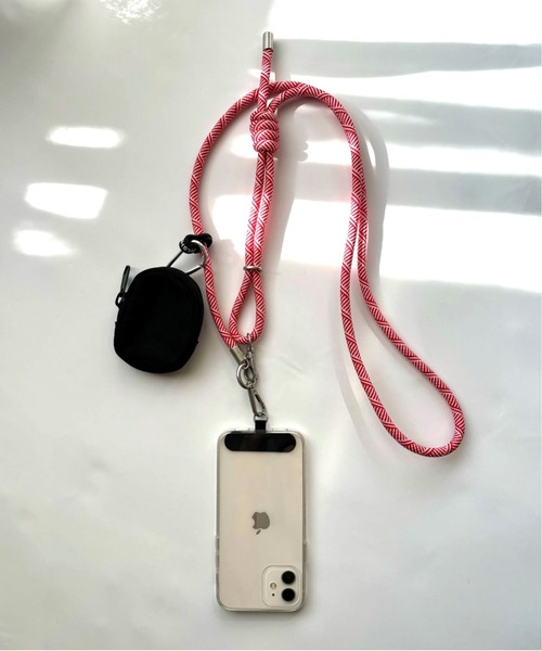 【iDEALOFSWEDEN】ミニポーチ＆スマホストラップ(関税送料込) lit.Cy ミニポーチ付き 太ロープ スマホショルダー ストラップ