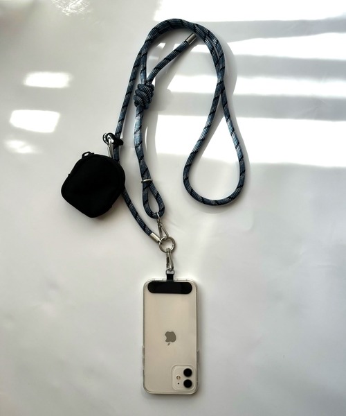 【iDEALOFSWEDEN】ミニポーチ＆スマホストラップ(関税送料込) lit.Cy ミニポーチ付き 太ロープ スマホショルダー ストラップ