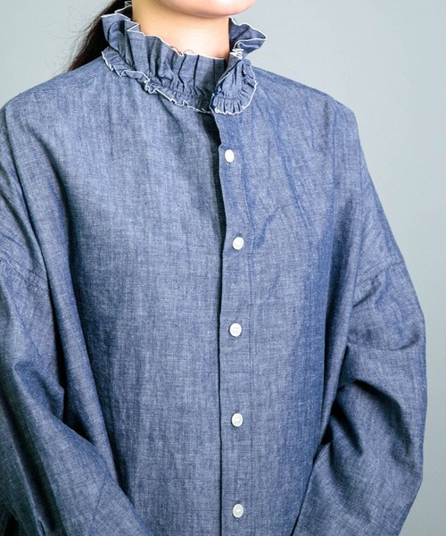 Yarmo ブラウス シャツ 「Yarmo」 Dungaree Ruffle Shirts