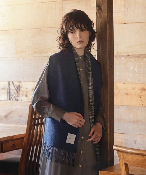 美品　matti tottiマッティトッティカシミヤ 100％ ストール 大判 matti totti（マッティトッティ） マフラー ストール 「matti totti