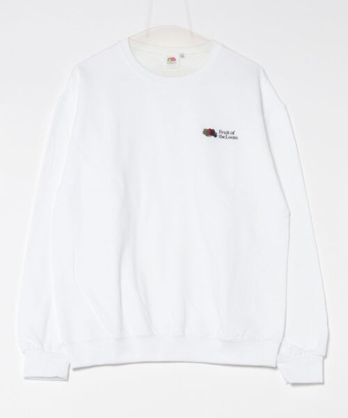 トレーナー スウェット 「FRUIT OF THE LOOM」スウェット / ワンポイント刺繍 / 長袖 / PRINT LOGO SWEAT「WEB FRUIT OF THE LOOM トレーナー スウェット 「FRUIT LOOM