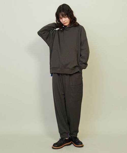 【新品タグ付き】FRAPBOISフラボア◎サルエルパンツ グレー FRAPBOIS（フラボア） パンツ スウェットセット パンツ レディース