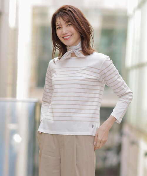 tシャツ バスクボーダー カットソー レディース : ZOZOTOWN