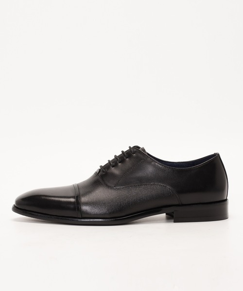 黒いレザー ドレスシューズ ストレートチップ Midland FootWears ビジネスシューズ WEB限定 レザー 内羽根