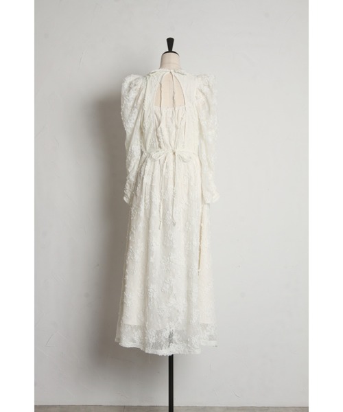 tocco closet ワンピース 後ろリボン付きパワーショルダー