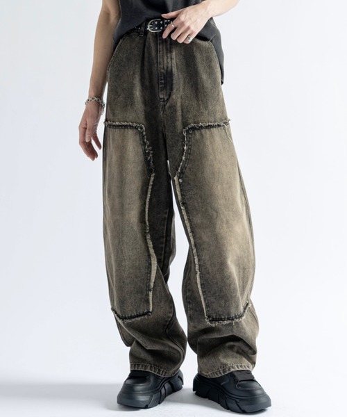 PLAN To ワイドパンツ ジーンズ メンズ レディース : ZOZOTOWN Yahoo 