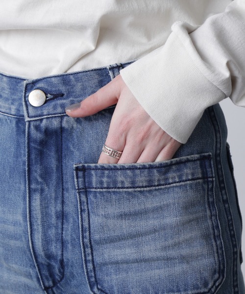 ROSEBUD（ローズバッド） CREOLME フレアデニムパンツ タグ付き ROSE BUD ジーンズ デニム デニムパンツ (CREOLME)フレアデニム