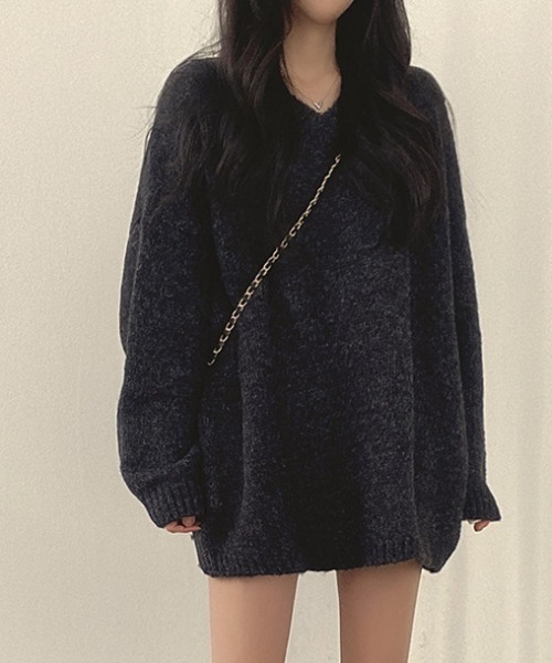 「FREE STYLISTS」 「jiang jiang」ニットワンピース FREE ダークグレー レディース_画像3