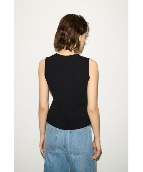 THROW by SLY ベスト ジレ THROW V/N BUTTON VEST Vネック ボタン