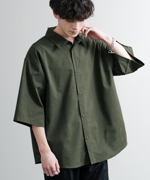 Rocky Monroe シャツ 接触冷感 オーバーサイズレギュラーカラー