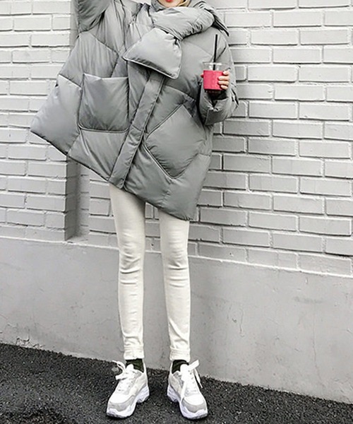 「SMILE ORCHID」 ダウンジャケット FREE アイボリー レディース_画像5