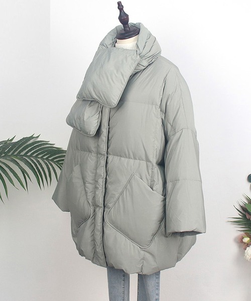 「SMILE ORCHID」 ダウンジャケット FREE アイボリー レディース_画像8