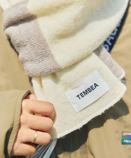 TEMBEA（テンベア） マフラー ONE SIZE ライトグレー メンズ