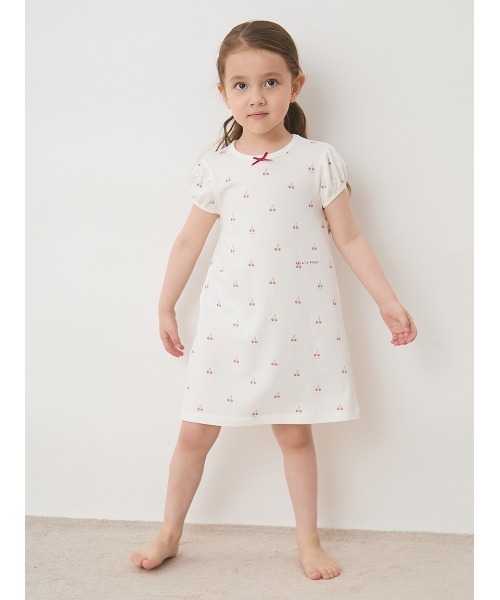 gelato pique Cherry Collection パジャマ gelato pique パジャマ 「KIDS」チェリー柄ワンピース キッズ