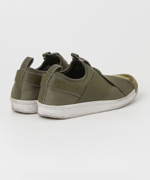 adidas（アディダス） スリッポン 24cm グリーン レディース 