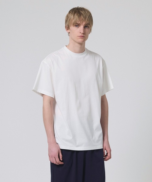 tシャツ 「メンズ」シルクコットンTシャツ　ホワイト レディース メンズ