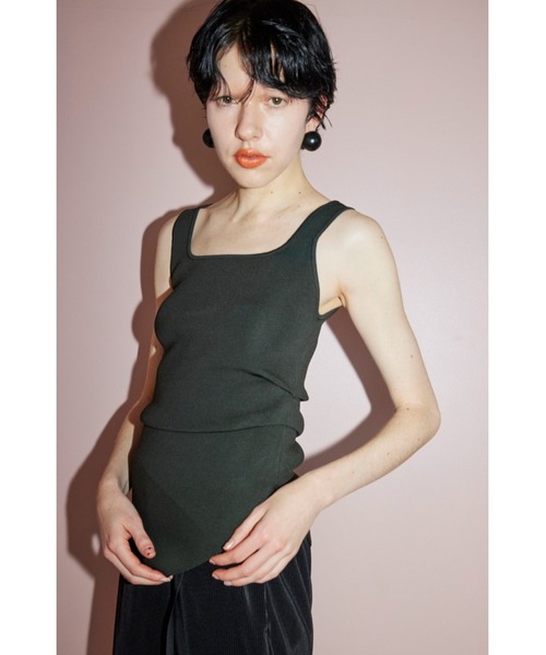 トップス OMMO ASYMME TUCK KT TOP OMMO ONLINE STORE / ASYMME TUCK KT TOP