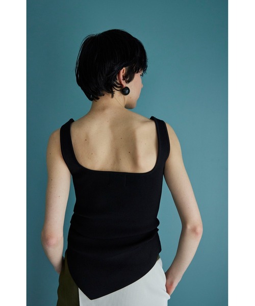 OMMO ニット セーター ASYMME TUCK KT TOP レディース
