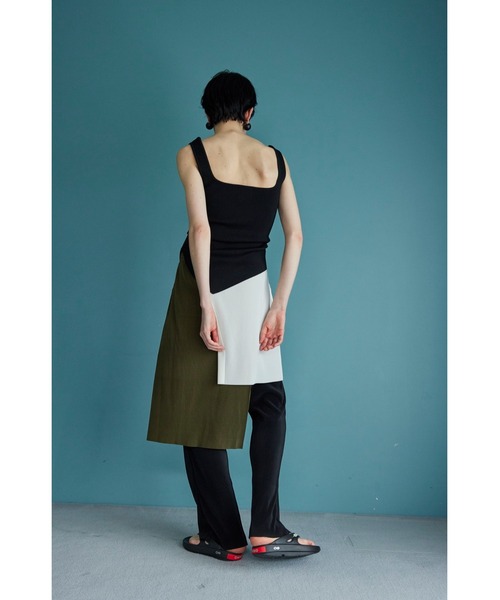 OMMO ニット セーター ASYMME TUCK KT TOP レディース