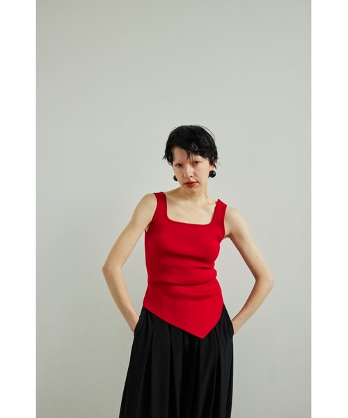 ニット セーター ASYMME TUCK KT TOP レディース OMMO ニット セーター ASYMME TUCK KT TOP レディース