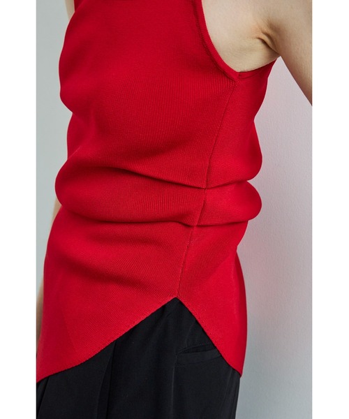 OMMO ニットカットソー　36美品 OMMO ニット セーター ASYMME TUCK KT TOP レディース