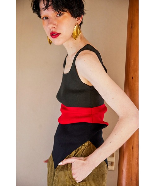 OMMO（オーエムエムオー） ニット セーター ASYMME TUCK KT TOP