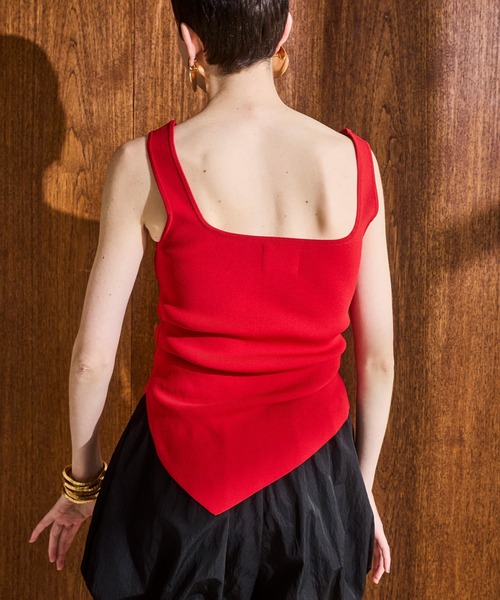 新品・未使用【OMMO】タンクトップ ASYMME TUCK KT TOP 白 Flex Tank Top | Only $ 30 | Organic Basics