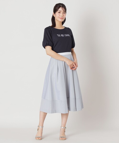 TO BE CHIC tシャツ ビジューロゴ カットソー レディース