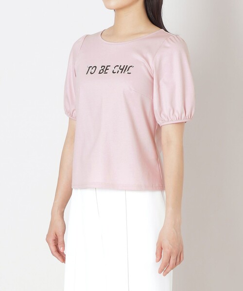 TO BE CHIC tシャツ ビジューロゴ カットソー レディース