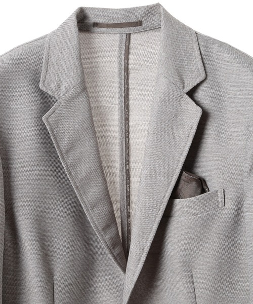 ジャケット テーラードジャケット 「ACTIVE TAILOR/アクティブテイラー」カラミメッシュストレッチジャケット「ストレッチ」「通気性」 メンズの画像