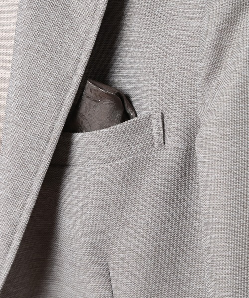 ジャケット テーラードジャケット 「ACTIVE TAILOR/アクティブテイラー」カラミメッシュストレッチジャケット「ストレッチ」「通気性」 メンズの画像