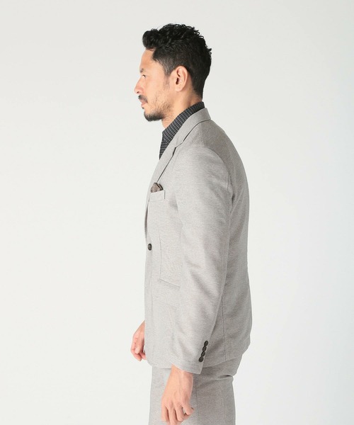 ジャケット テーラードジャケット 「ACTIVE TAILOR/アクティブテイラー」カラミメッシュストレッチジャケット「ストレッチ」「通気性」 メンズの画像
