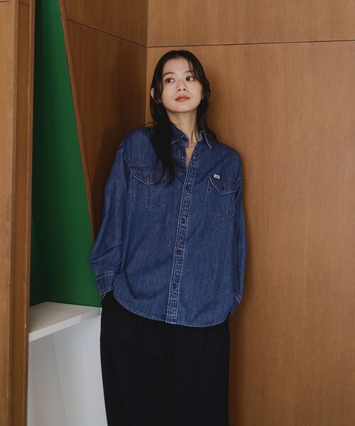 Lee ブラウス シャツ 「別注」Lee / ルーズ フィット レディース