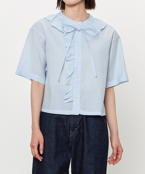【新品未使用】nicholson & nicholson 半袖シャツ nicolson&nicolson ブラウス シャツ nicholson ＆ | コットン