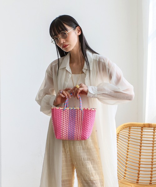 VitaFelice（ヴィータフェリーチェ） かごバッグ カゴバッグ カラフル