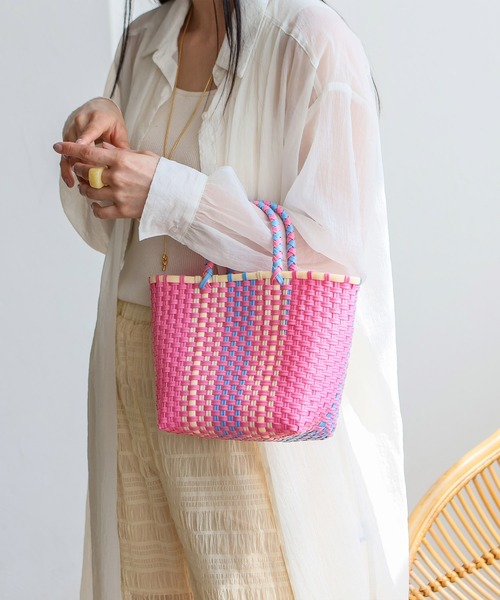 VitaFelice（ヴィータフェリーチェ） かごバッグ カゴバッグ カラフル