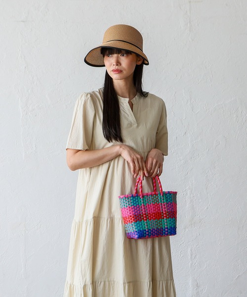 VitaFelice（ヴィータフェリーチェ） かごバッグ カゴバッグ カラフル