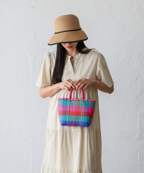 VitaFelice かごバッグ カゴバッグ カラフルメルカドミニバッグ