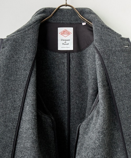 DANTON コート サイズ42 グレー Danton（ダントン） ステンカラーコート 42 ベージュ レディース