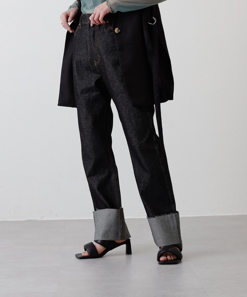 [COLONY 2139] Denim брюки MEDIUM индиго голубой женский 