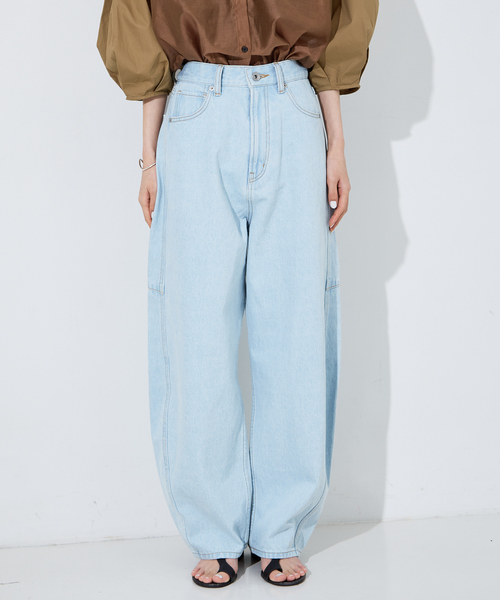 [NOMINE] Denim брюки M sax голубой женский 